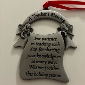 Teacher’s Blessing Ornament